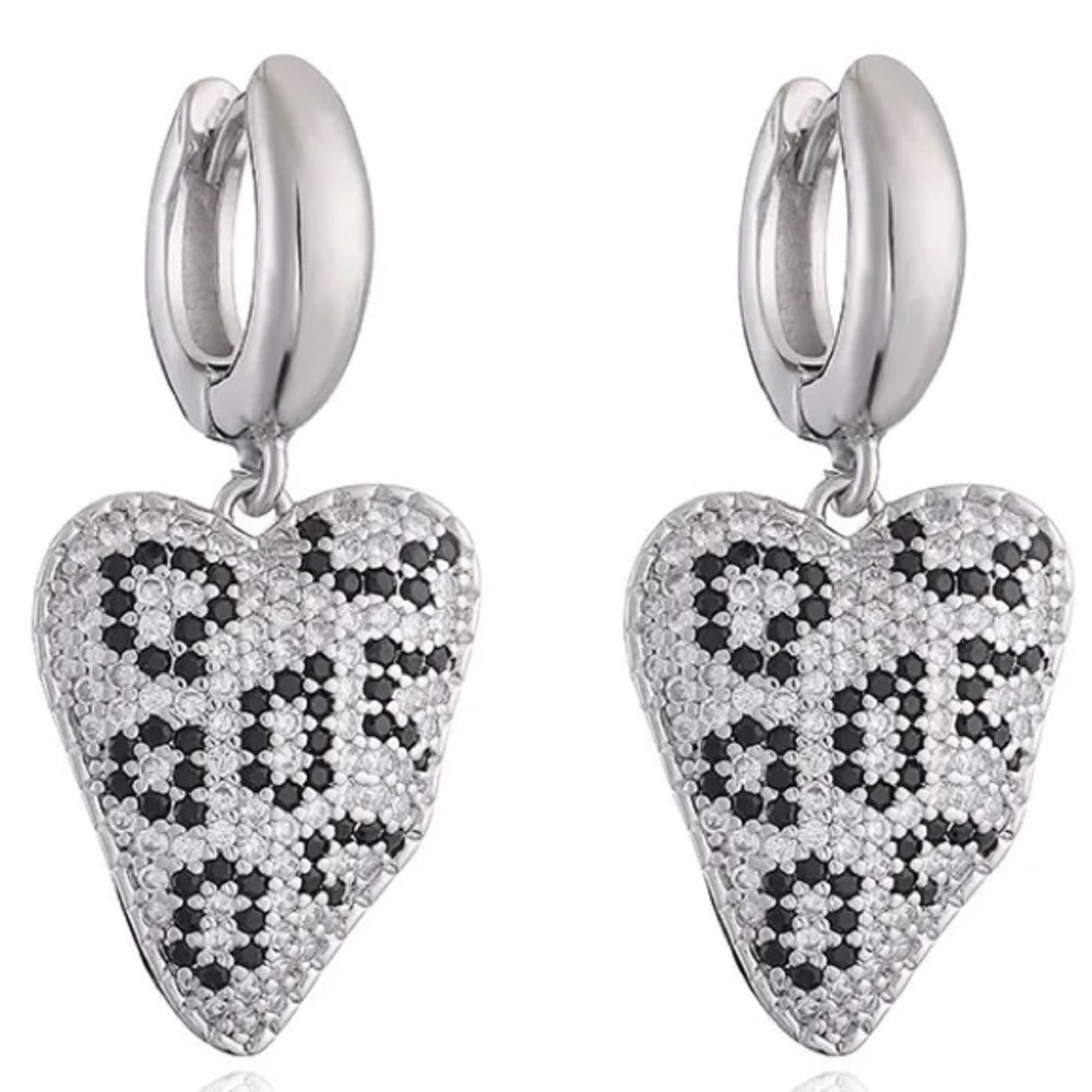 Wild Asymmetrical Heart Earrings